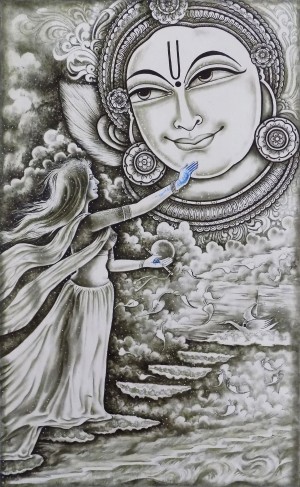KRISHNA RADHA THE TOUCH OF BLUE 